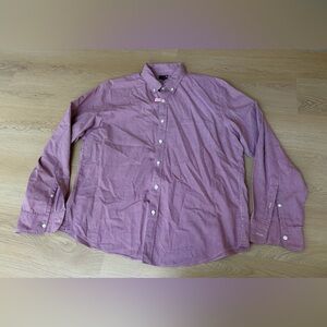 J. Crew Button Up Shirt Mens Size XL Gingham Cotton Long Sleeve